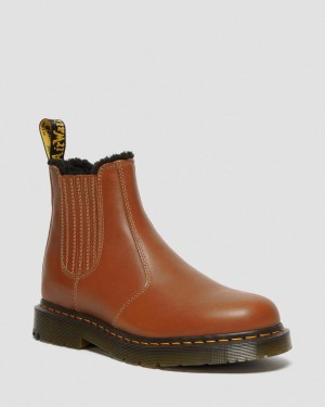 Botas Chelsea Dr Martens 2976 DM's Wintergrip Leather Mujer Marrones | 84014901