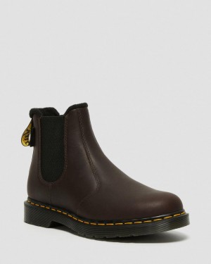 Botas Chelsea Dr Martens 2976 Warmwair Leather Hombre Marrones | 43359836
