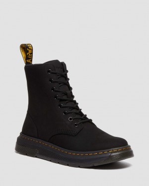 Botas Dr Martens Crewson Nubuck Leather Everyday Hombre Negras | 56526474