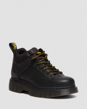 Botas Dr Martens Woodard Grizzly Leather Low Casual Hombre Negras | 14661434