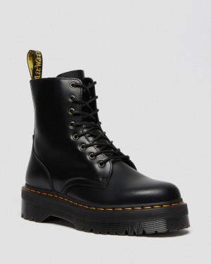 Botas Plataforma Dr Martens Jadon Smooth Leather Hombre Negras | 52952774