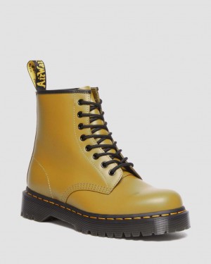 Botas con Cordones Dr Martens 1460 Bex Smooth Leather Mujer Amarillo | 11634377