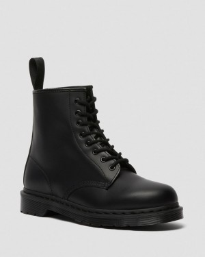 Botas con Cordones Dr Martens 1460 Mono Smooth Leather Hombre Negras | 73634943