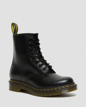 Botas con Cordones Dr Martens 1460 Smooth Leather Mujer Negras | 59121772