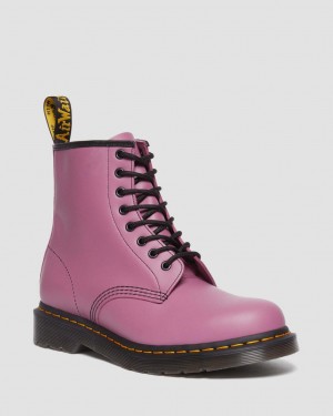 Botas con Cordones Dr Martens 1460 Smooth Leather Hombre Moradas | 53801061