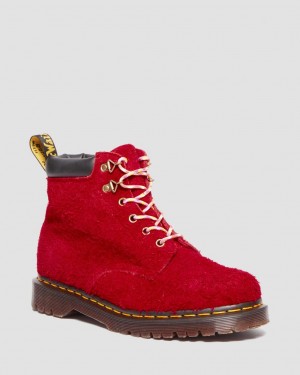 Botas con Cordones Dr Martens 939 Ben Suede Padded Collar Hombre Rojas | 41641308