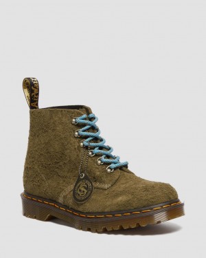 Botines Dr Martens 101 Made in England Hardware Suede Hombre Marrones | 74393644