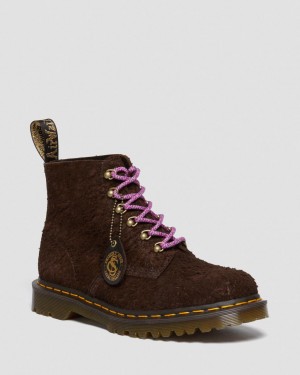 Botines Dr Martens 101 Made in England Hardware Suede Hombre Marrones | 61751240