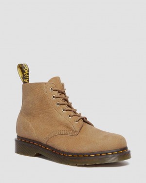 Botines Dr Martens 101 Tumbled Nubuck Leather Hombre Marrones | 92892793
