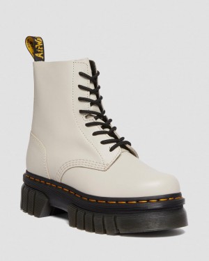 Botines Dr Martens Audrick Nappa Leather Platform Hombre Blancas | 85243339
