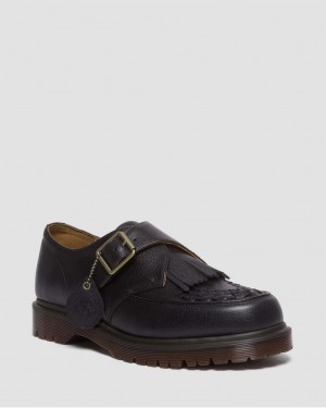 Zapatos Creepers Dr Martens Ramsey Westminster Leather Buckle Mujer Negras | 73078838