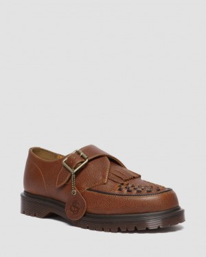 Zapatos Creepers Dr Martens Ramsey Westminster Leather Buckle Mujer Marrones | 74438006