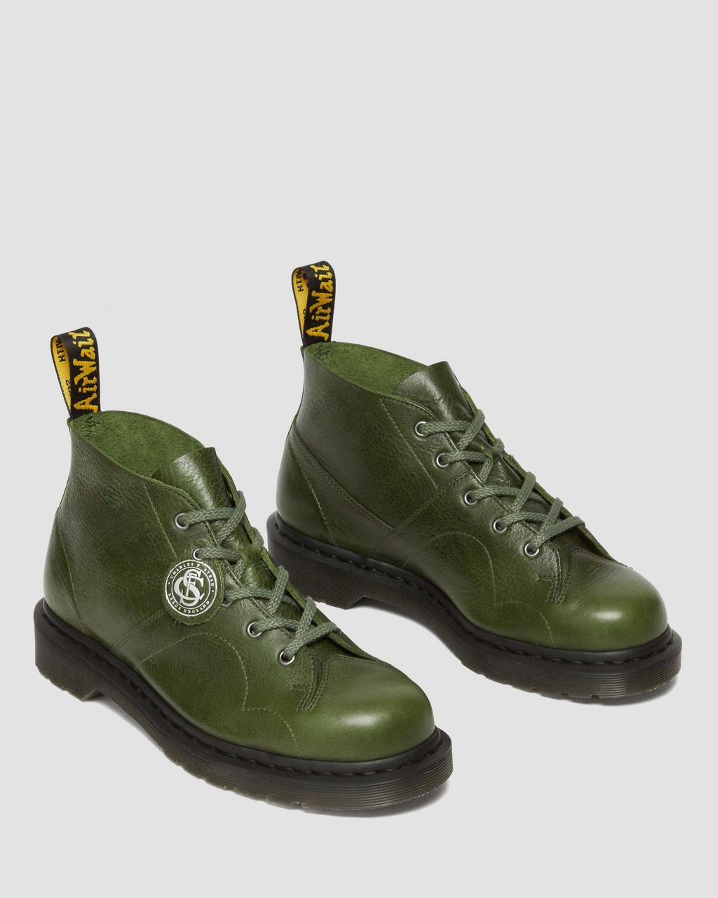 Botas De Mono Dr Martens Church Buckingham Leather Hombre Verde | 83076665