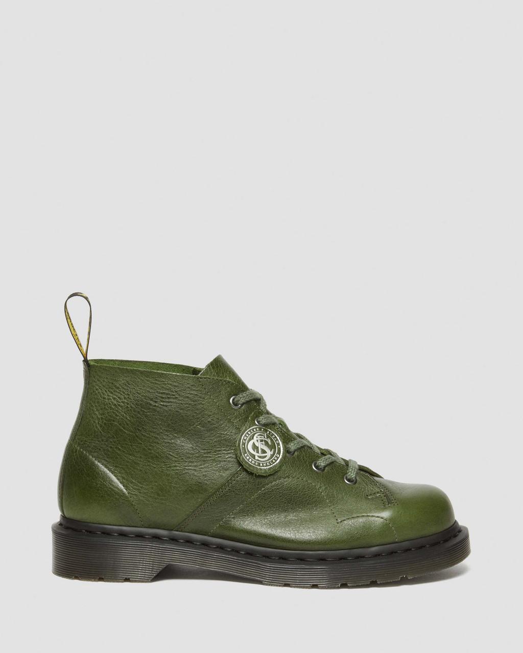 Botas De Mono Dr Martens Church Buckingham Leather Hombre Verde | 83076665