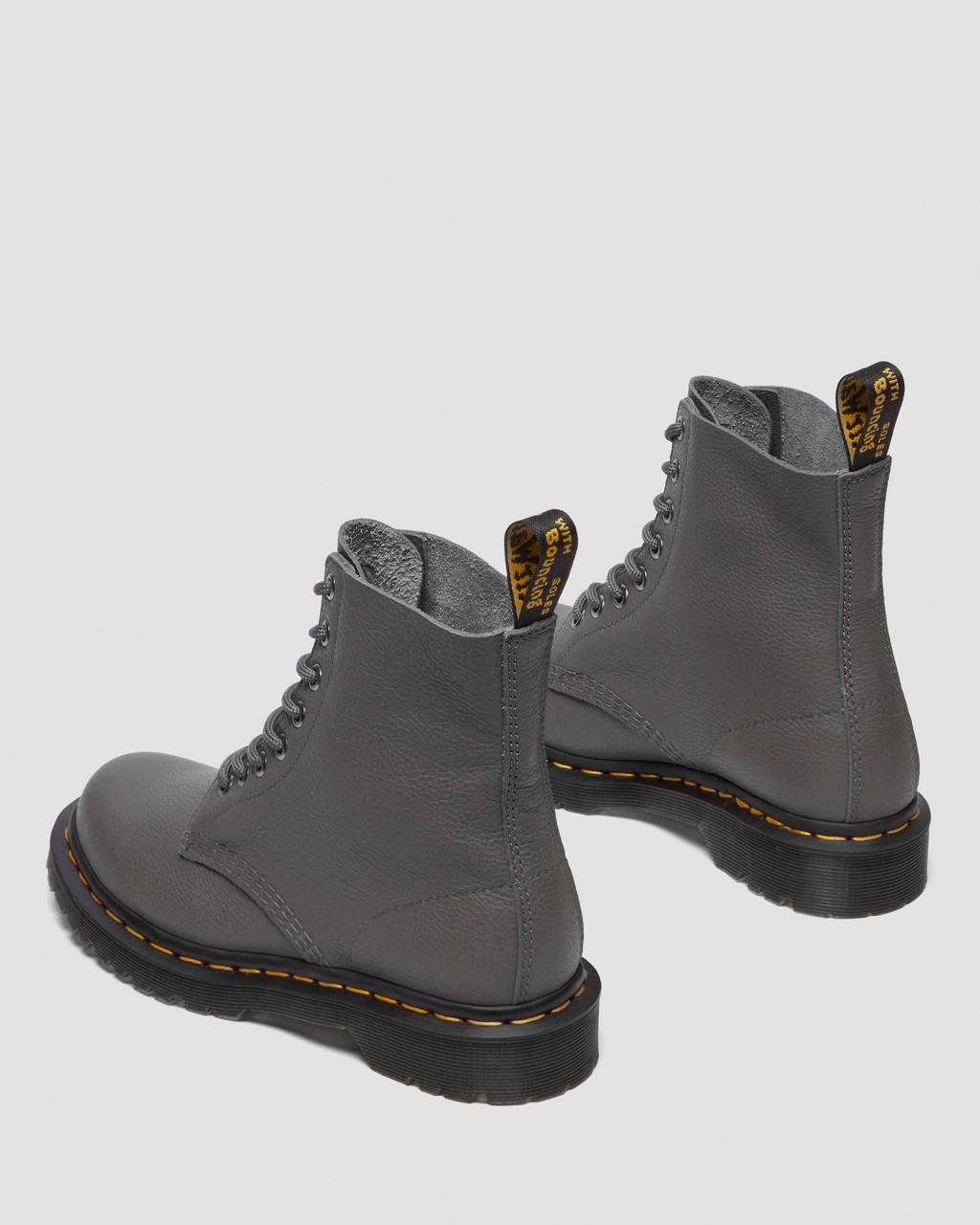 Botas Dr Martens 1460 Virginia Leather Mujer Gris | 74619303