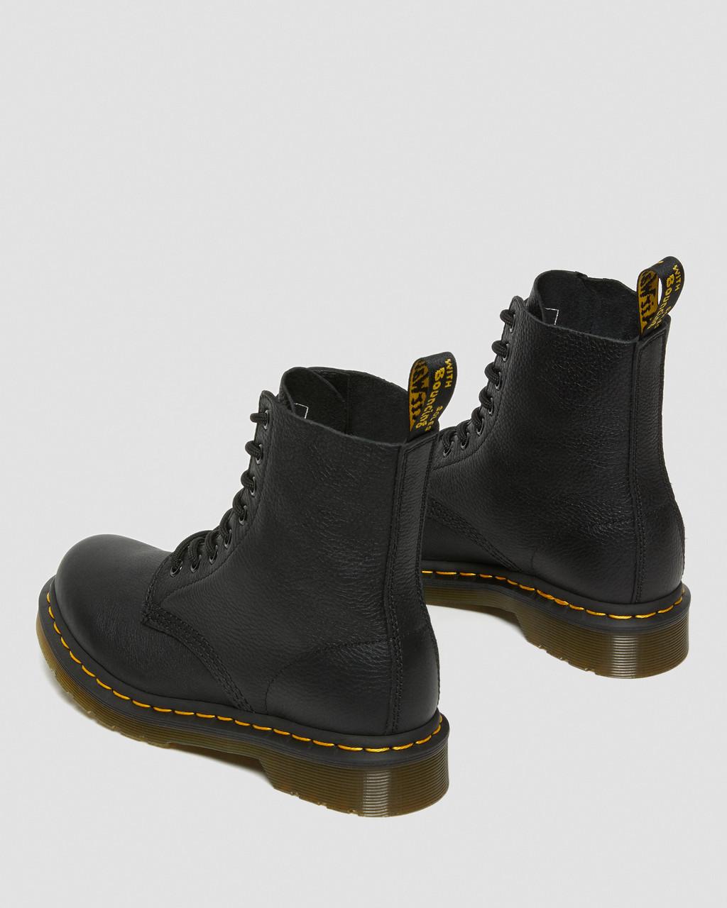 Botas Dr Martens 1460 Virginia Leather Mujer Negras | 33441937