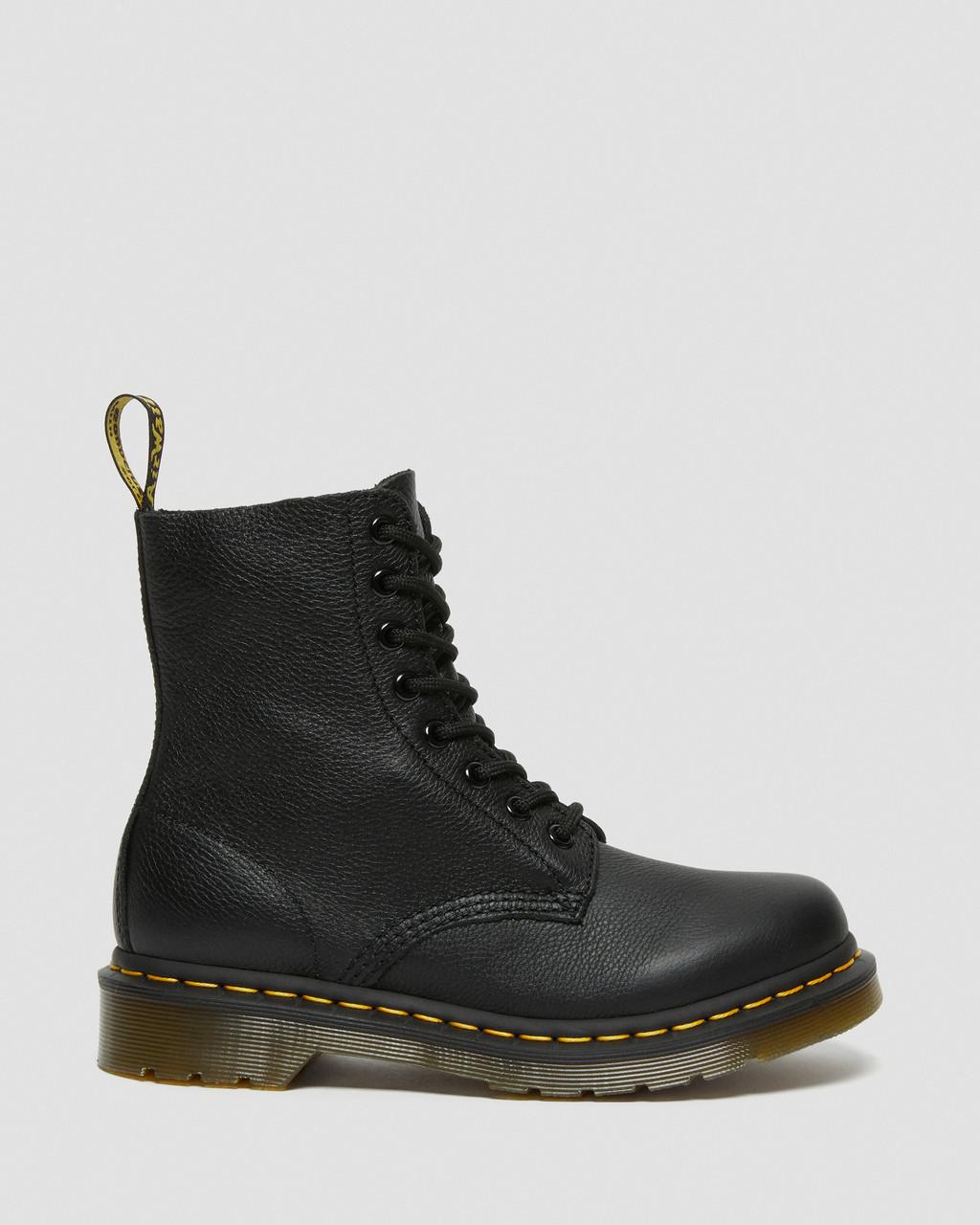 Botas Dr Martens 1460 Virginia Leather Mujer Negras | 33441937