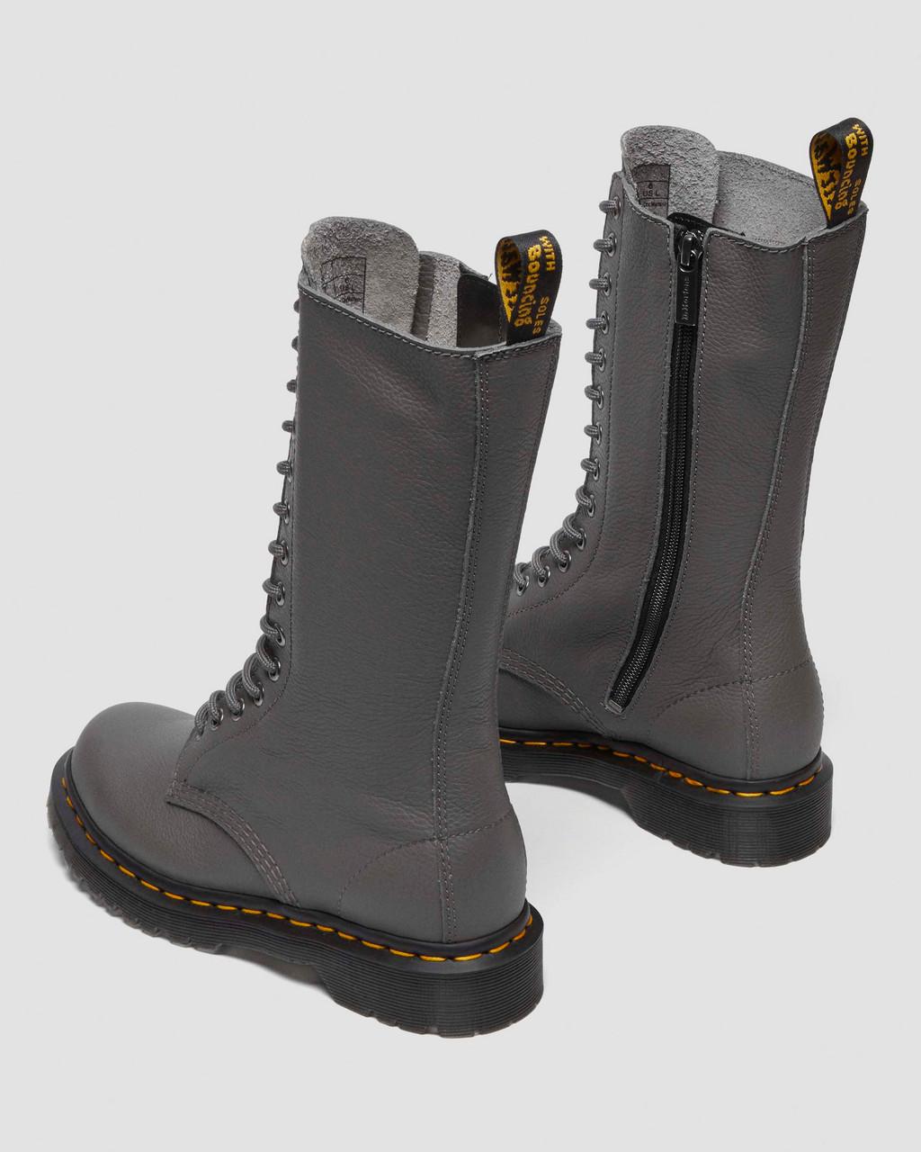 Botas Dr Martens 1B99 Virginia Leather Mid Calf Mujer Gris | 82857034