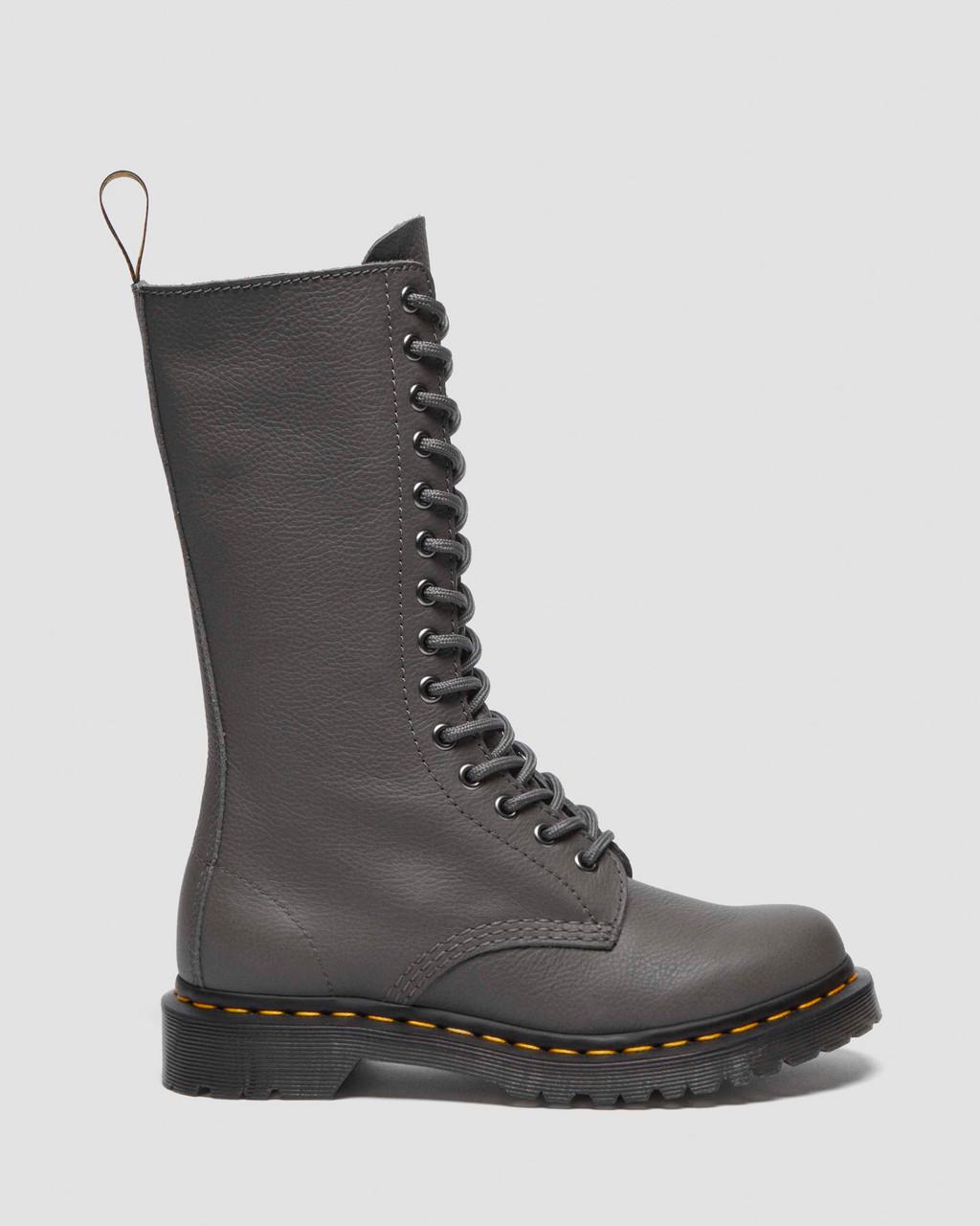 Botas Dr Martens 1B99 Virginia Leather Mid Calf Mujer Gris | 82857034