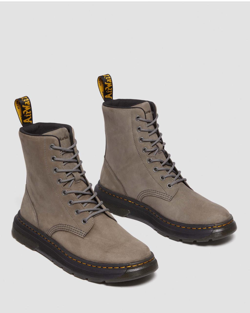 Botas Dr Martens Crewson Nubuck Leather Everyday Mujer Gris | 23259675