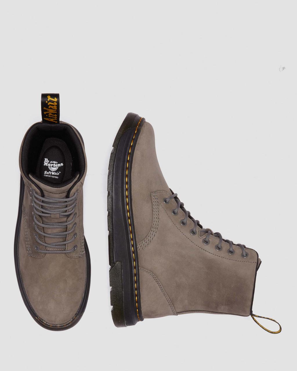 Botas Dr Martens Crewson Nubuck Leather Everyday Mujer Gris | 23259675