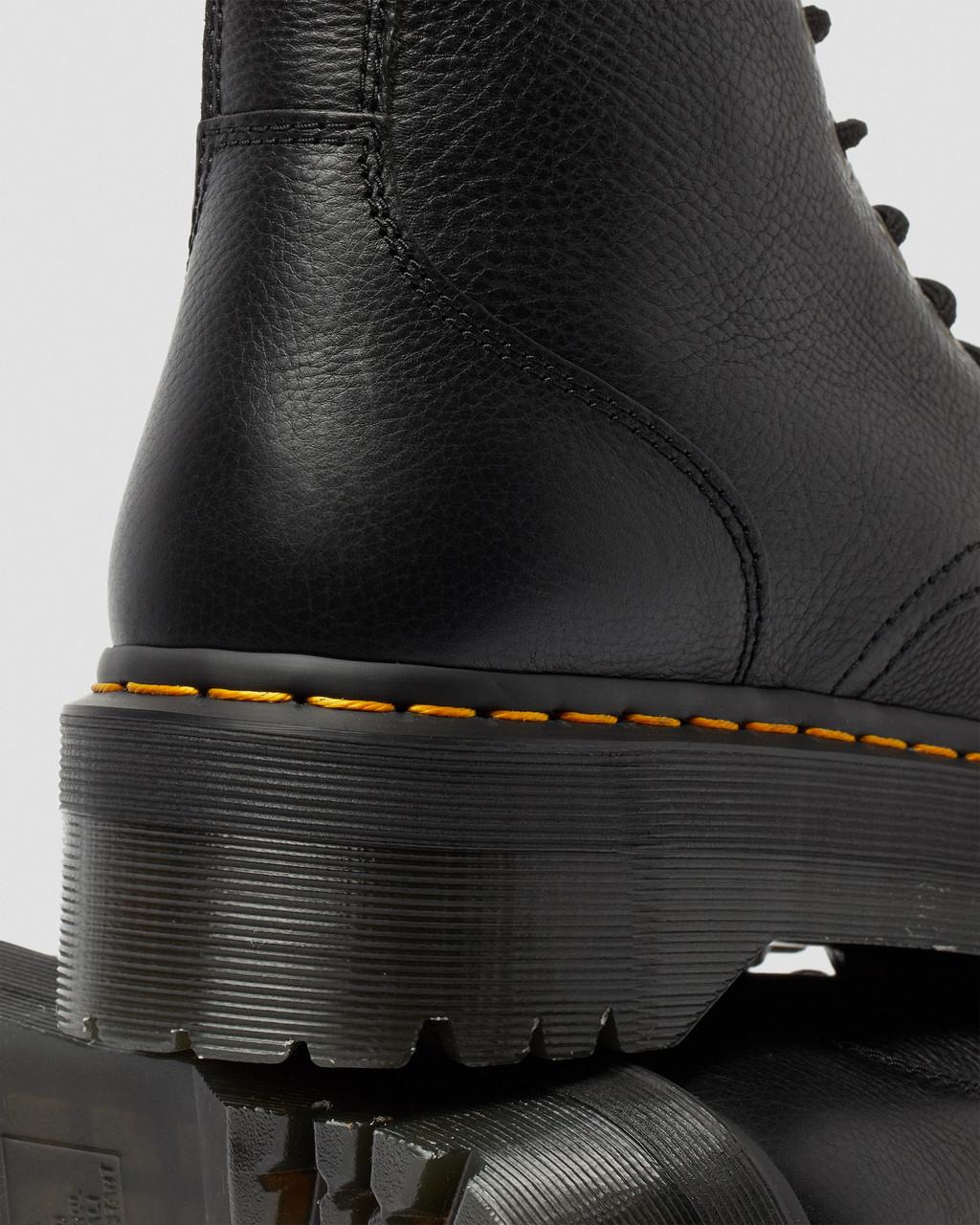 Botas Dr Martens Jadon III Pisa Leather Platforms Mujer Negras | 91439702