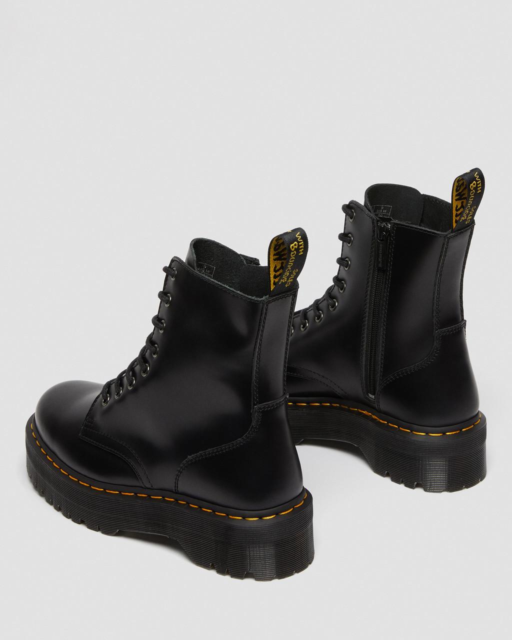 Botas Dr Martens Jadon Smooth Leather Platforms Mujer Negras | 14573945