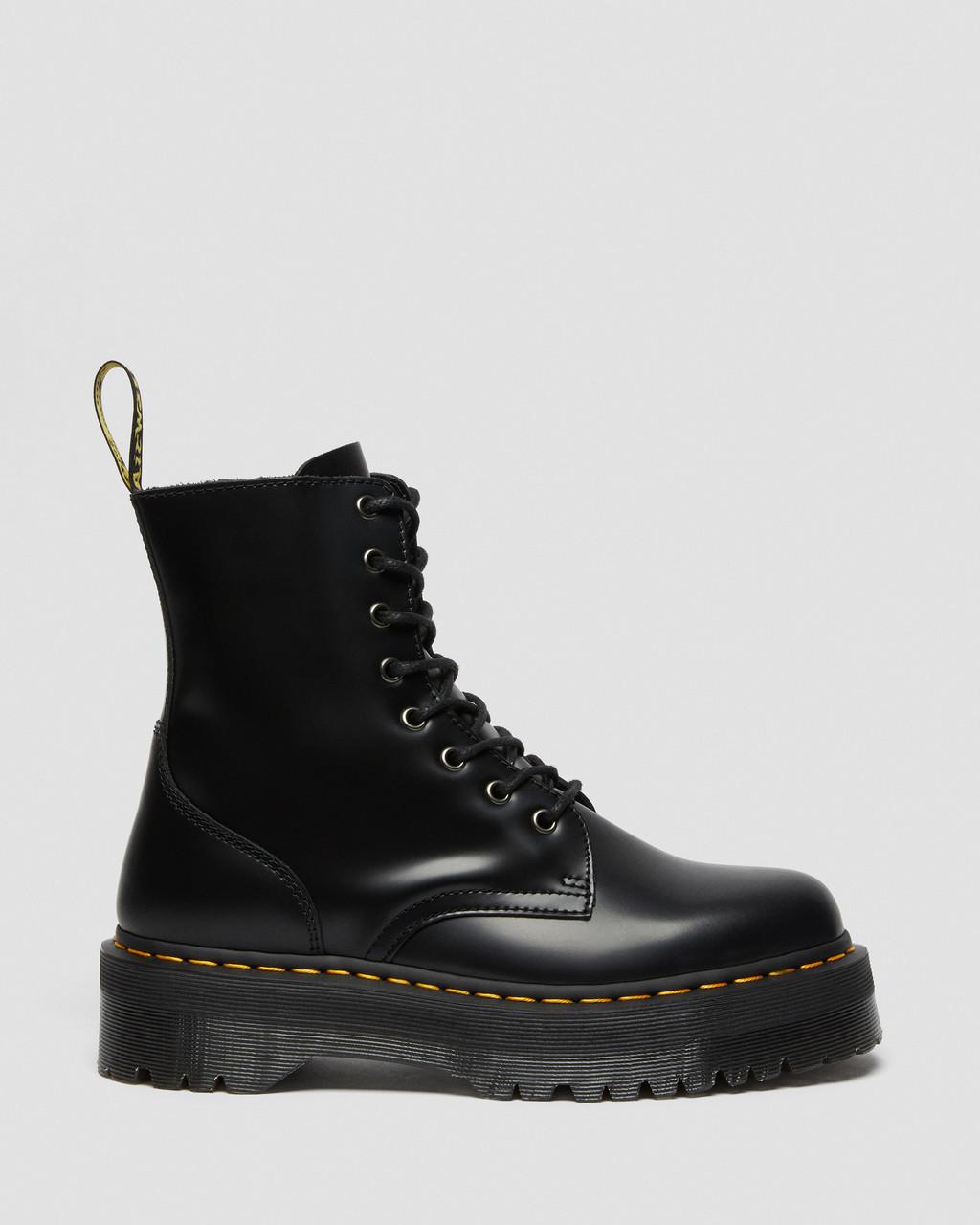 Botas Dr Martens Jadon Smooth Leather Platforms Mujer Negras | 14573945
