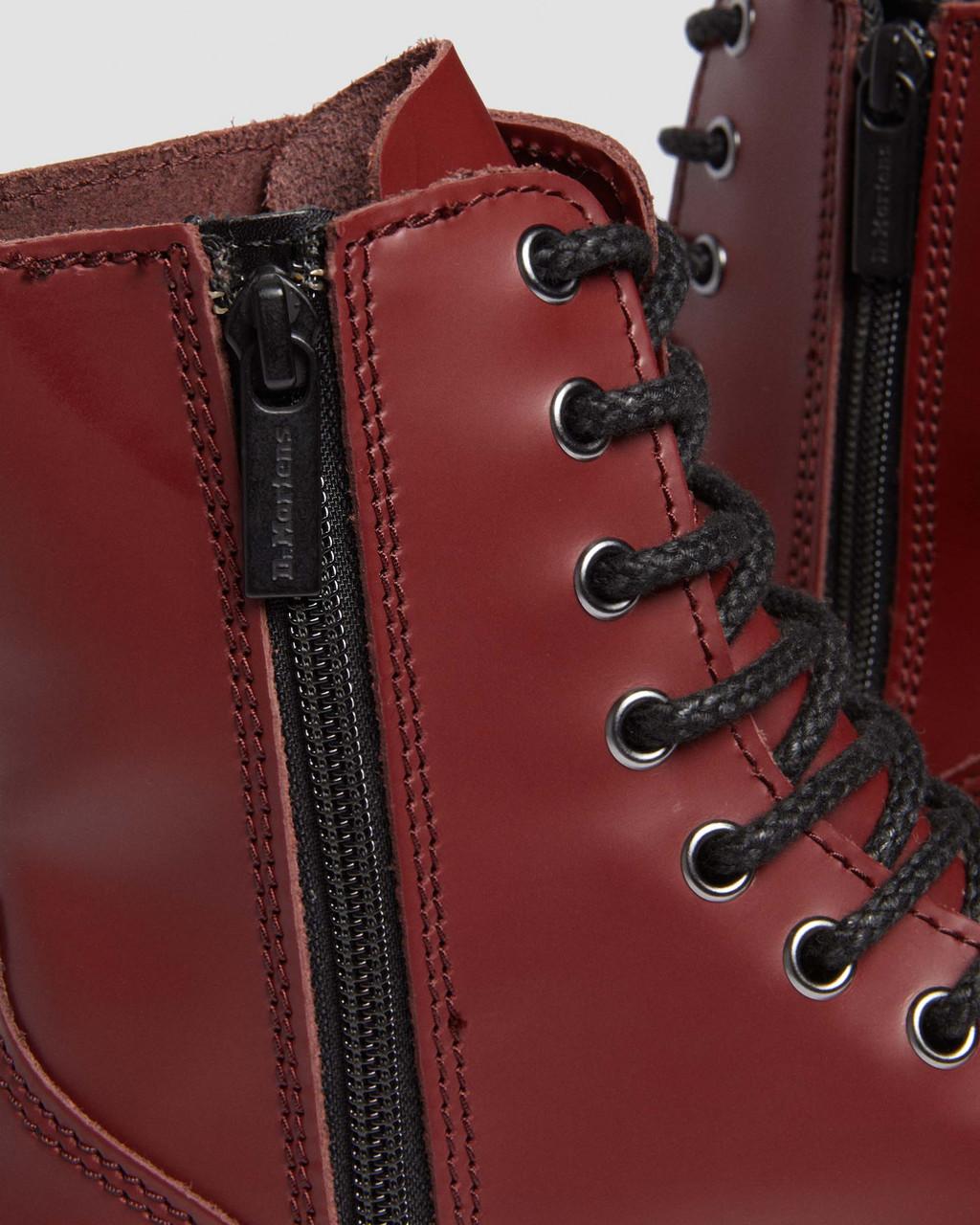 Botas Dr Martens Jadon Smooth Leather Platforms Mujer Rojas | 85771673