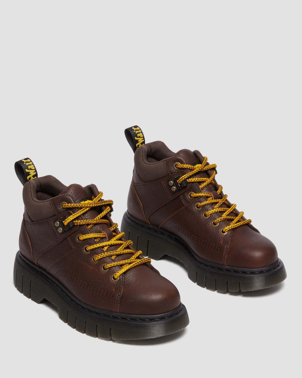 Botas Dr Martens Woodard Grizzly Leather Low Casual Hombre Marrones | 34970837
