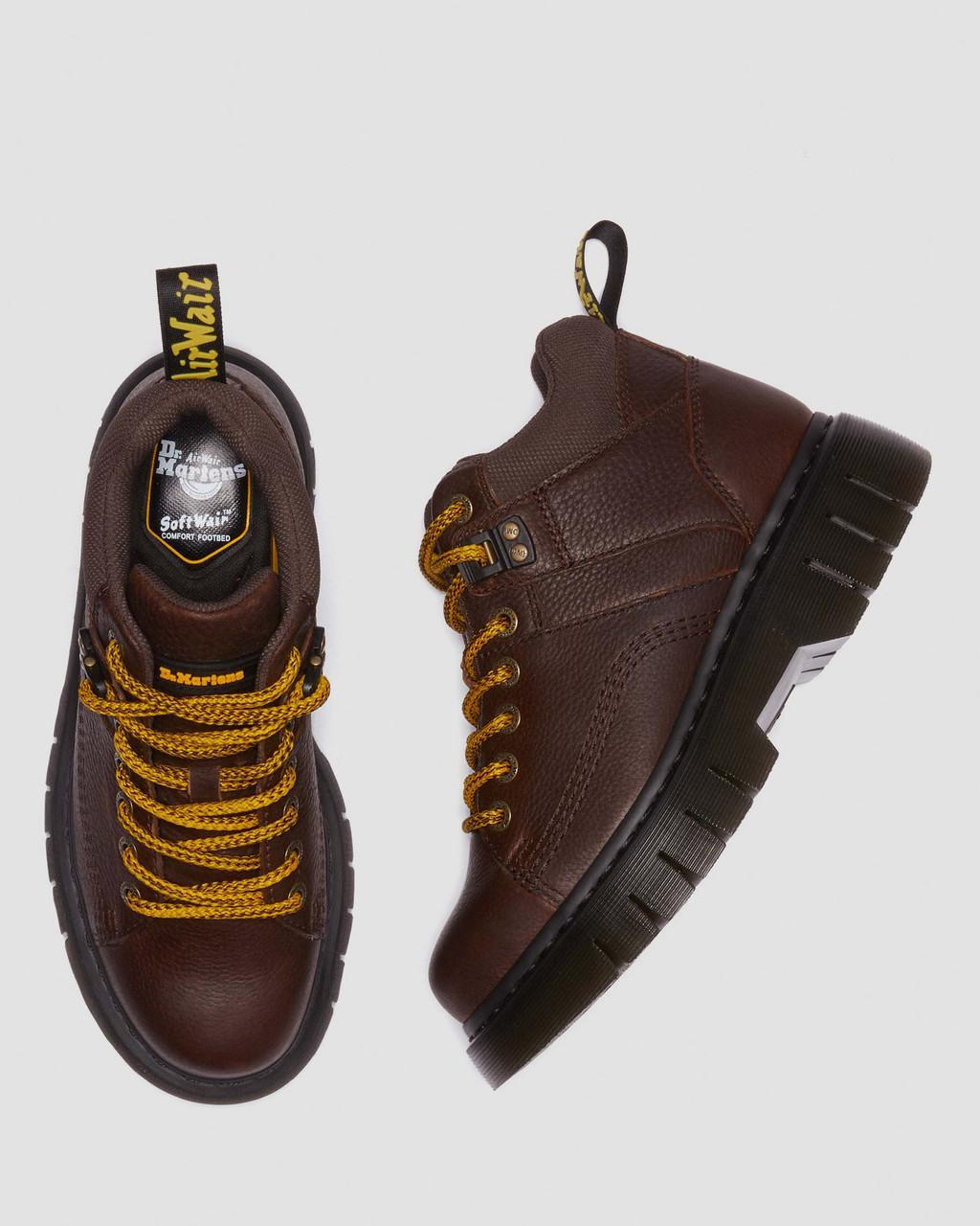 Botas Dr Martens Woodard Grizzly Leather Low Casual Hombre Marrones | 34970837