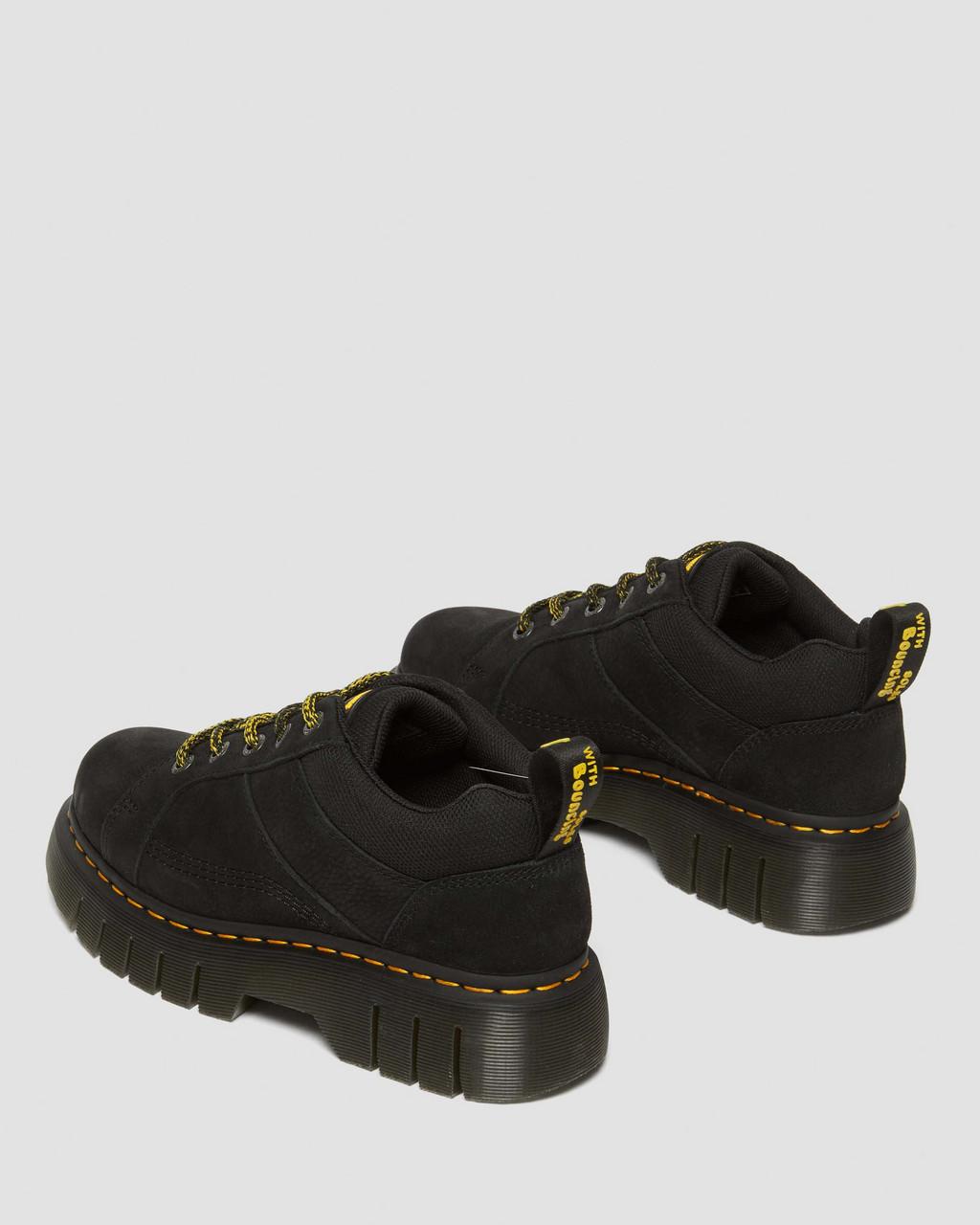 Botas Dr Martens Woodard Tumbled Nubuck Leather Low Casual Hombre Negras | 64693680