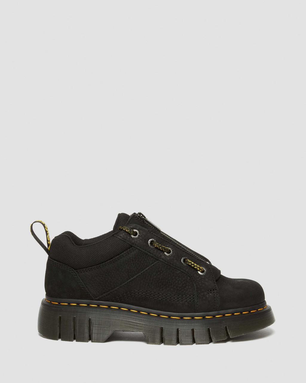 Botas Dr Martens Woodard Tumbled Nubuck Leather Low Casual Hombre Negras | 64693680