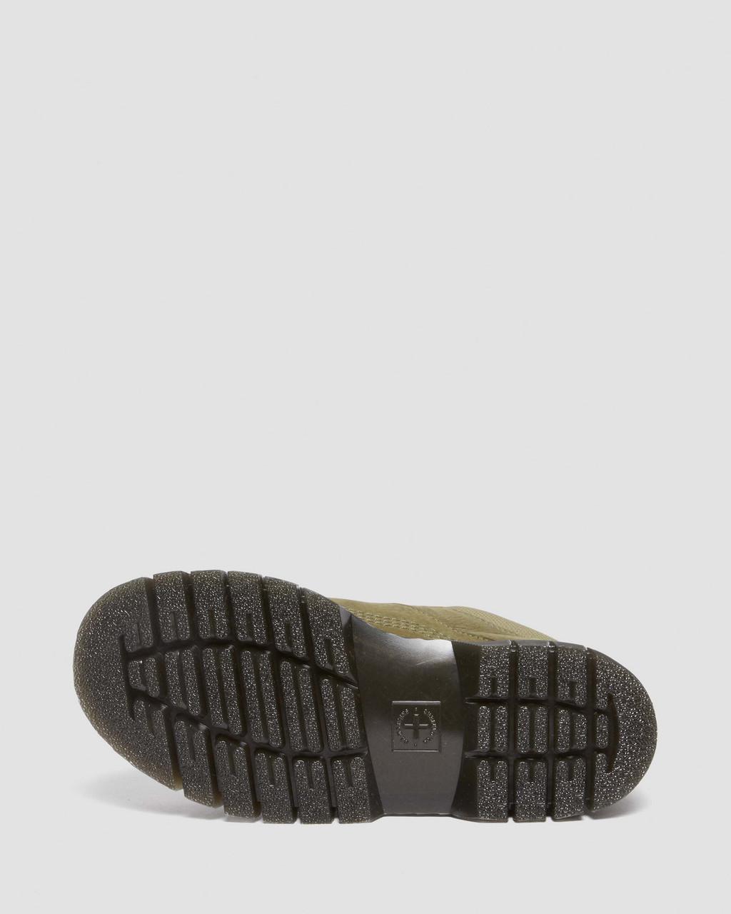 Botas Dr Martens Woodard Tumbled Nubuck Leather Low Casual Hombre Verde Oliva | 21294006