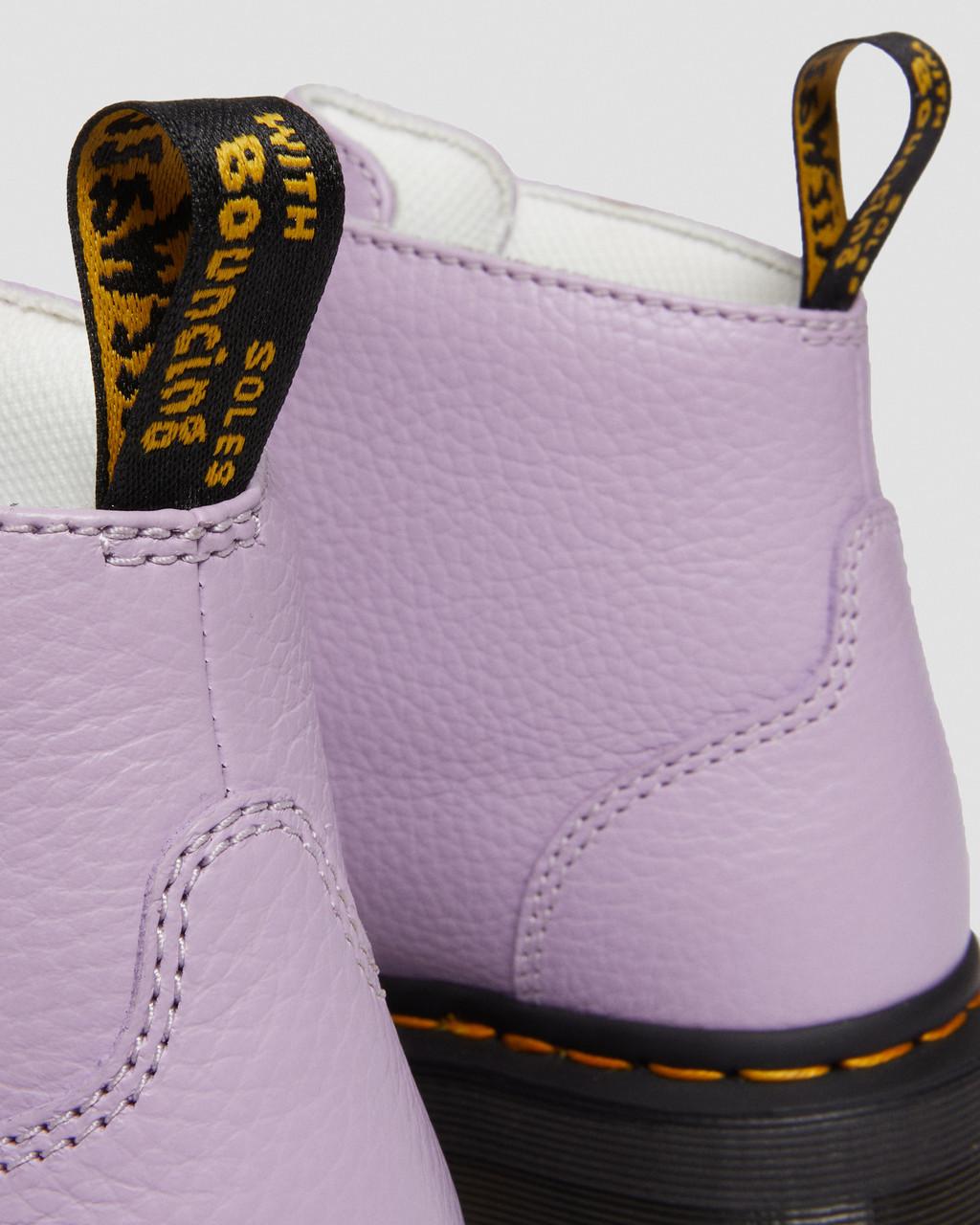 Botas Plataforma Dr Martens Devon Flower Buckle Leather Mujer Moradas | 89641021