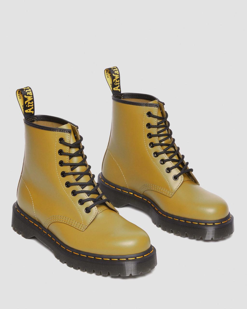 Botas con Cordones Dr Martens 1460 Bex Smooth Leather Mujer Amarillo | 11634377