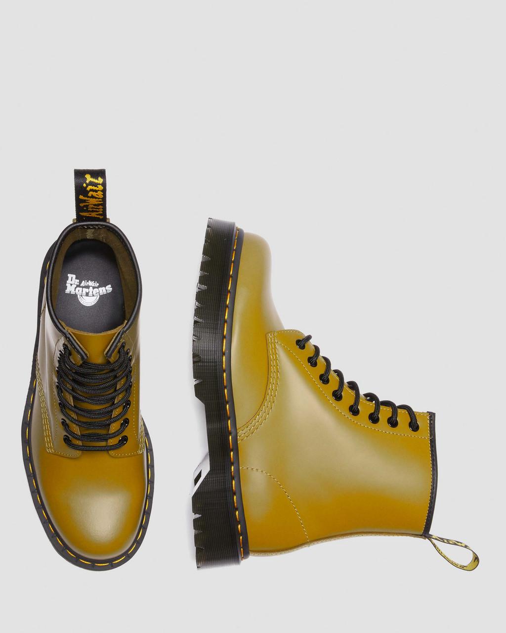 Botas con Cordones Dr Martens 1460 Bex Smooth Leather Mujer Amarillo | 11634377