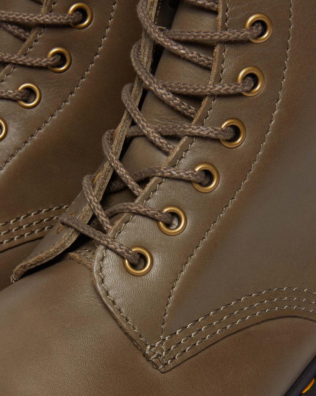 Botas con Cordones Dr Martens 1460 Carrara Leather Mujer Verde Oliva | 76160481