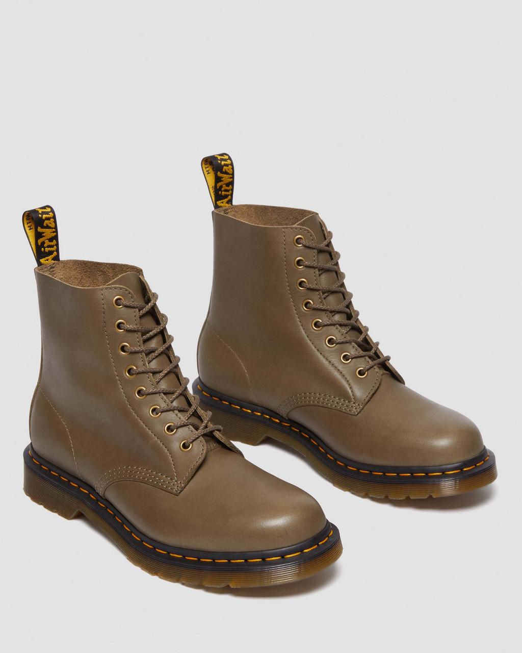 Botas con Cordones Dr Martens 1460 Carrara Leather Mujer Verde Oliva | 76160481