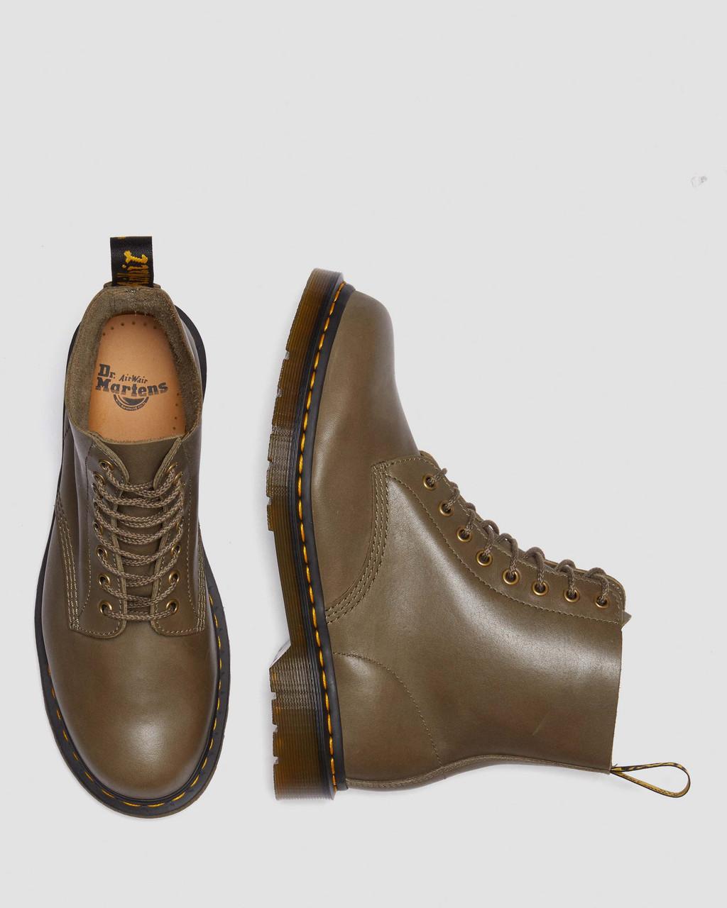 Botas con Cordones Dr Martens 1460 Carrara Leather Mujer Verde Oliva | 76160481
