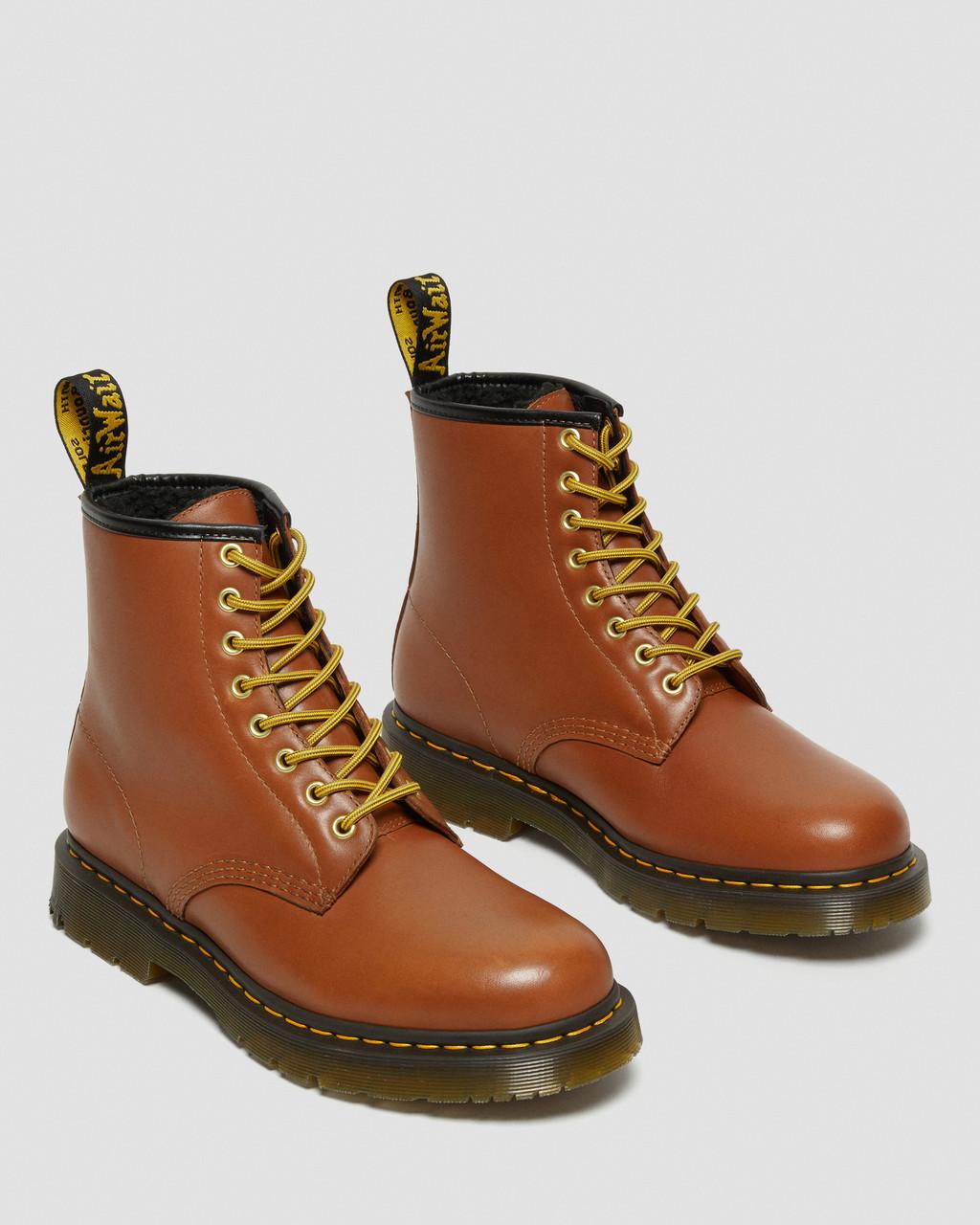 Botas con Cordones Dr Martens 1460 DM's Wintergrip Leather Mujer Marrones | 61288151
