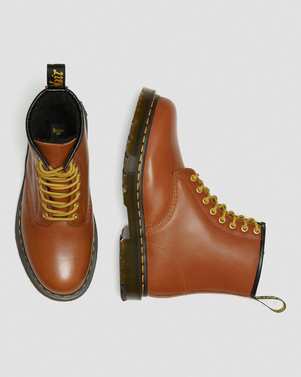 Botas con Cordones Dr Martens 1460 DM's Wintergrip Leather Mujer Marrones | 61288151