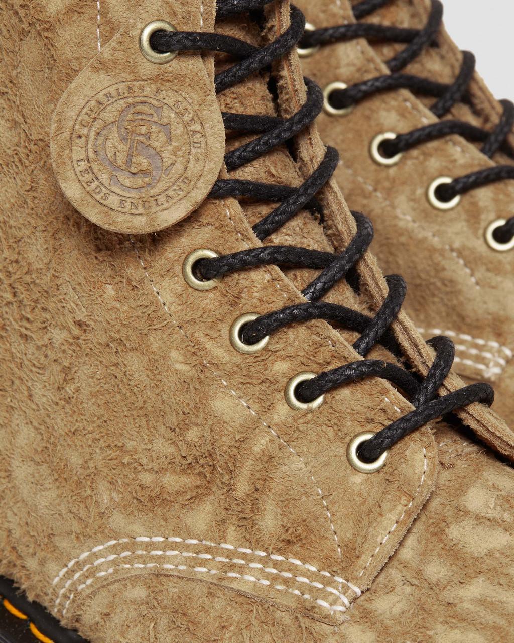 Botas con Cordones Dr Martens 1460 Made in England Emboss Suede Hombre Marrones | 50167555