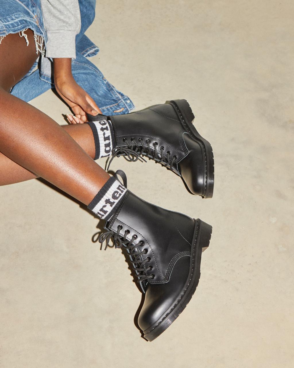 Botas con Cordones Dr Martens 1460 Mono Smooth Leather Hombre Negras | 73634943