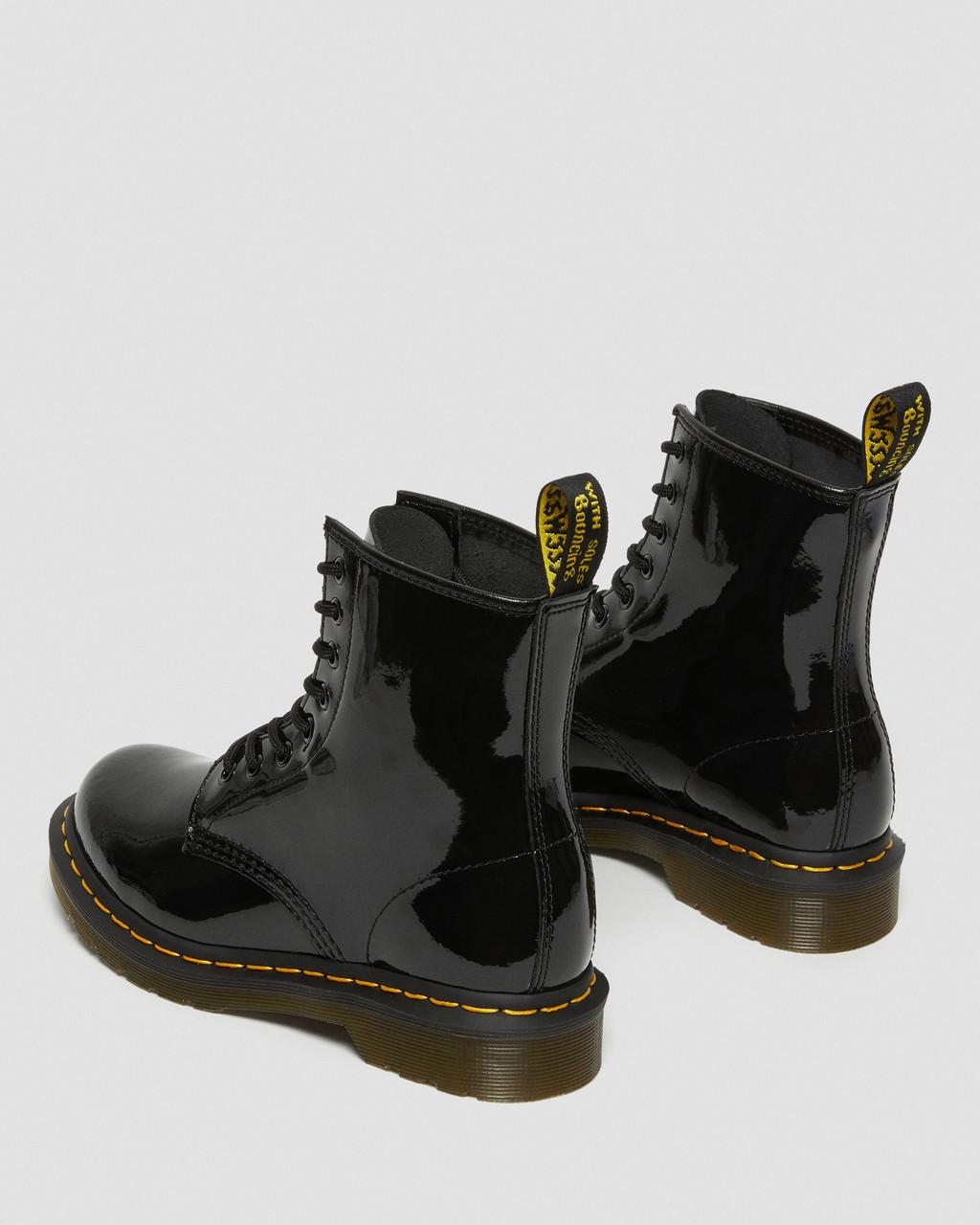 Botas con Cordones Dr Martens 1460 Patent Leather Mujer Negras | 82270034