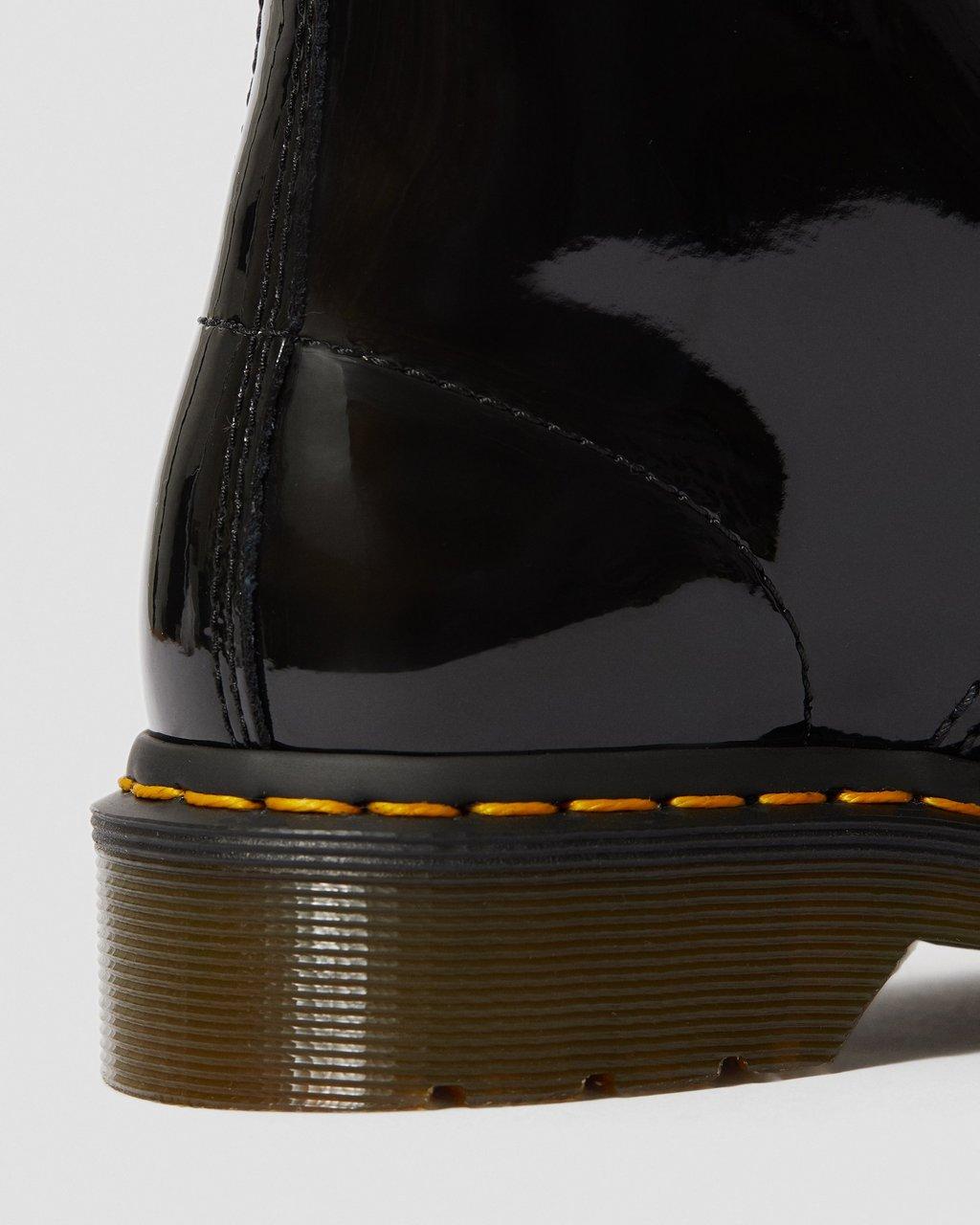 Botas con Cordones Dr Martens 1460 Patent Leather Mujer Negras | 82270034