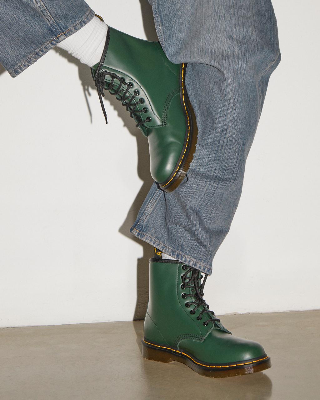 Botas con Cordones Dr Martens 1460 Smooth Leather Hombre Verde | 31286732