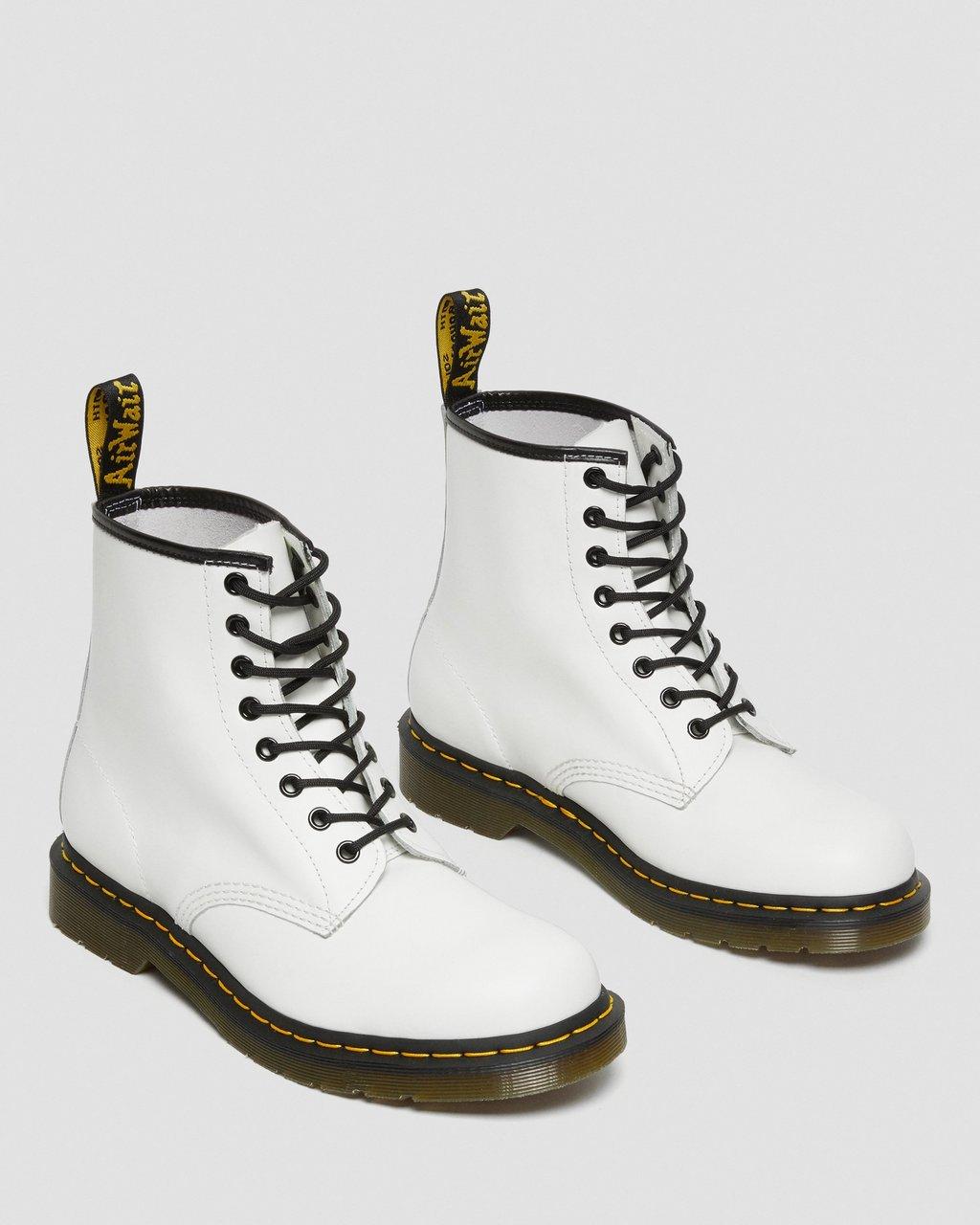 Botas con Cordones Dr Martens 1460 Smooth Leather Hombre Blancas | 73869109