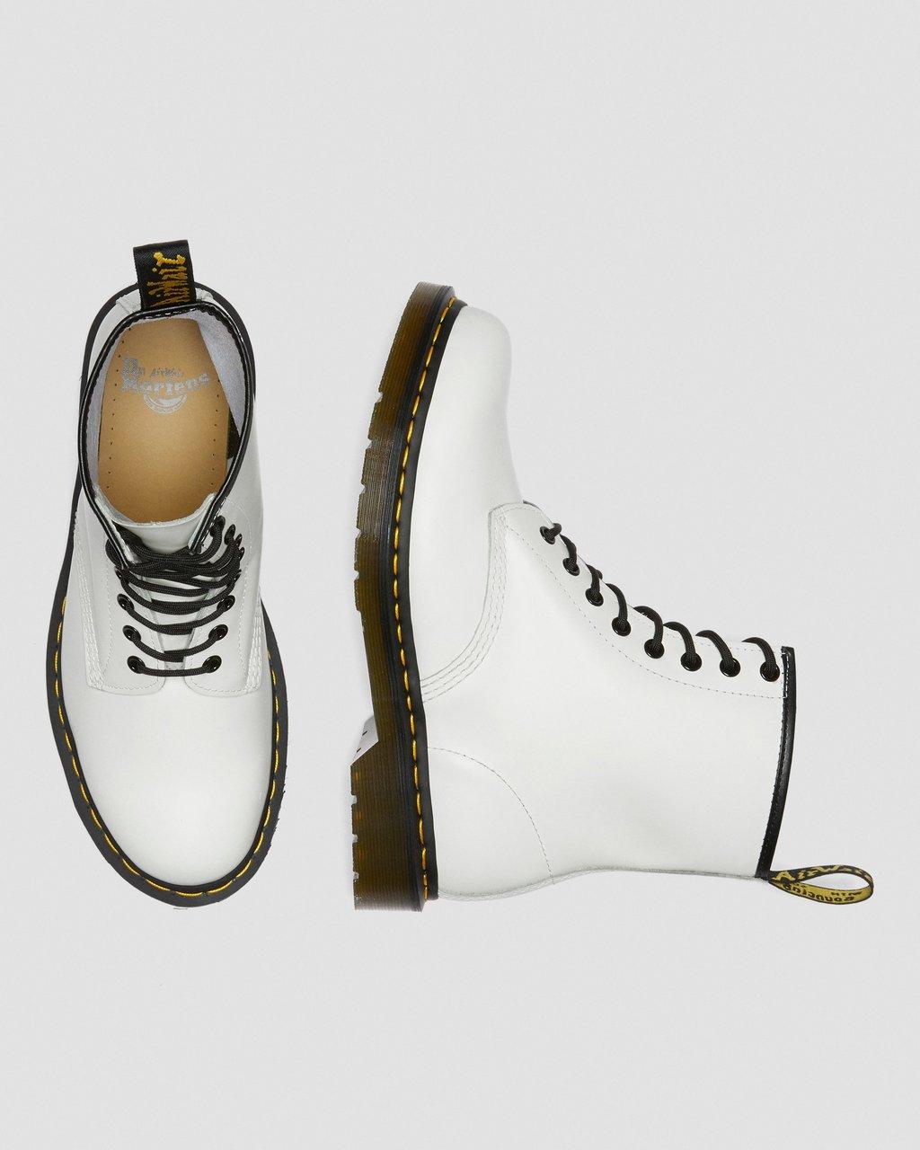 Botas con Cordones Dr Martens 1460 Smooth Leather Hombre Blancas | 73869109