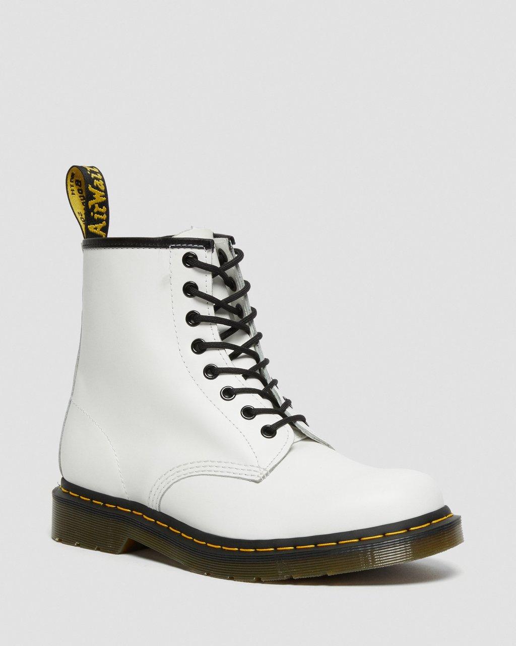 Botas con Cordones Dr Martens 1460 Smooth Leather Hombre Blancas | 73869109